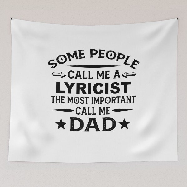 Item preview, lyricist Father Dad T-shirt gift for father's Day lyricist Dad Father's Day, lyricist Dad Hudband Christmas Gift designed and sold by xlnv.