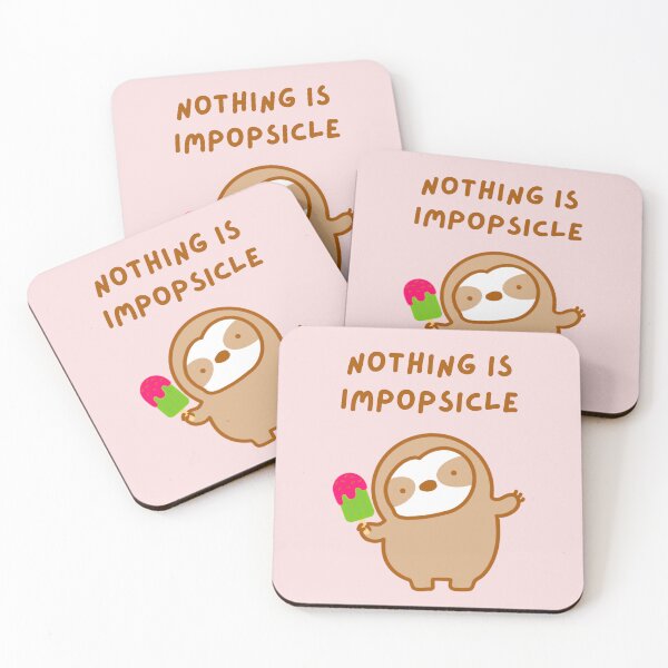 Item preview, Nothing is Impossible Popsicle Sloth  designed and sold by theslothinme.