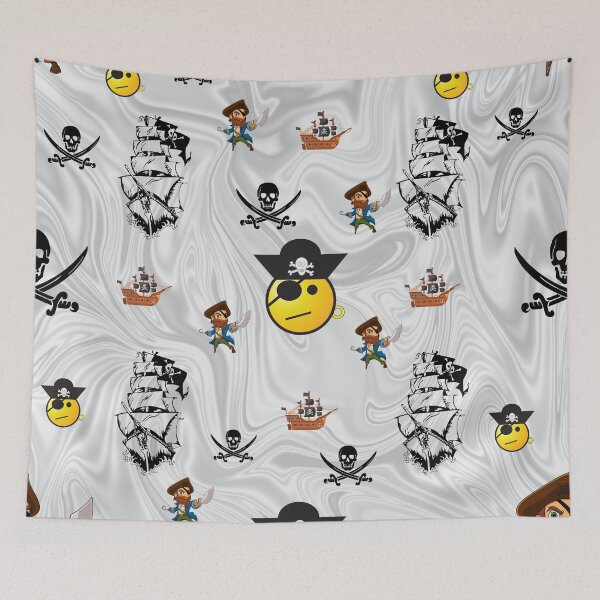 Item preview, Pirate Pattern - Marble Background designed and sold by alayal57.