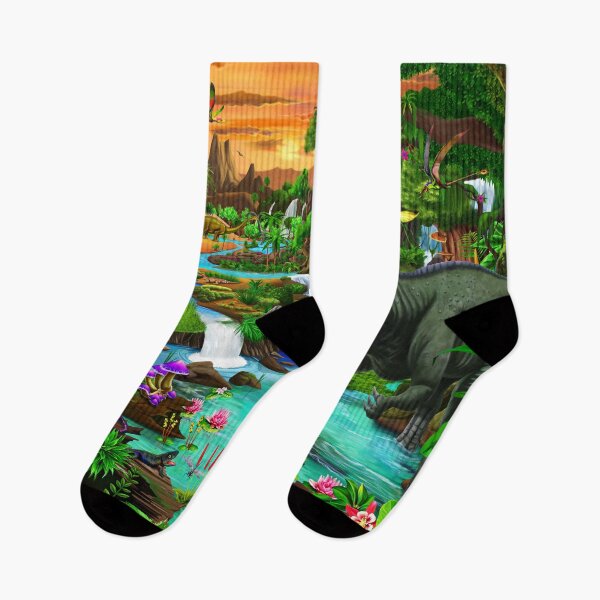 Item preview, Jurassic Jungle Oasis designed and sold by GeraldNewtonArt.