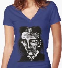 tesla (version 2) Women's Fitted V-Neck T-Shirt