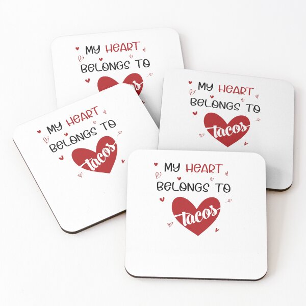 Item preview,  My heart belongs to tacos valentines day taco lover v-day vday gift funny gift,valentine  designed and sold by illustramanshop.