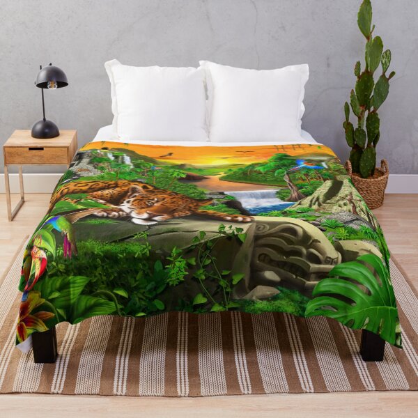 Item preview, Jaguar's Jungle Ruins designed and sold by GeraldNewtonArt.