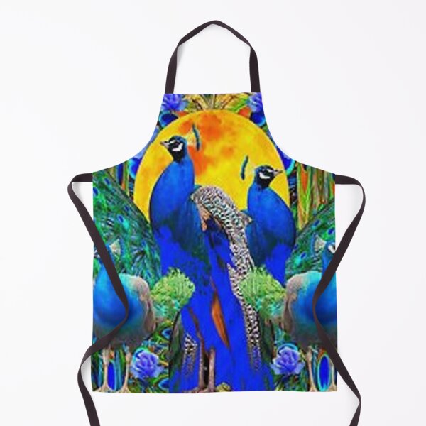 Artikelvorschau, BLUE PEACOCKS FULL MOON FANTASY ART entworfen und verkauft von sharlesart.