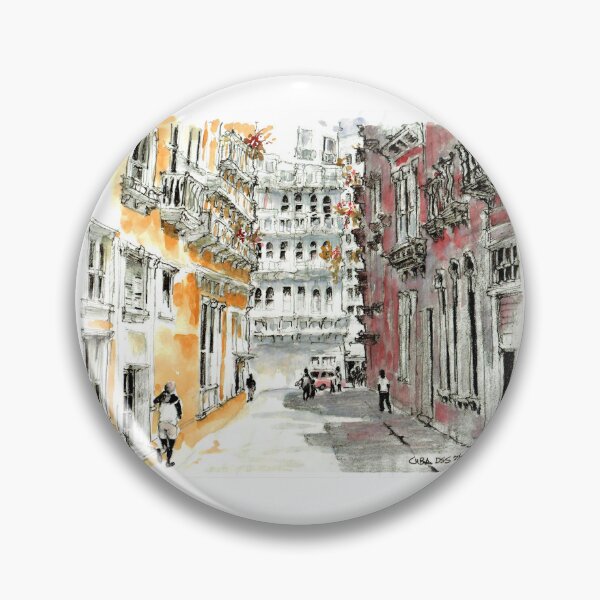 Item preview, Havana Cuba Apartment Buildings And Tenants On The Street designed and sold by DonSylvester.