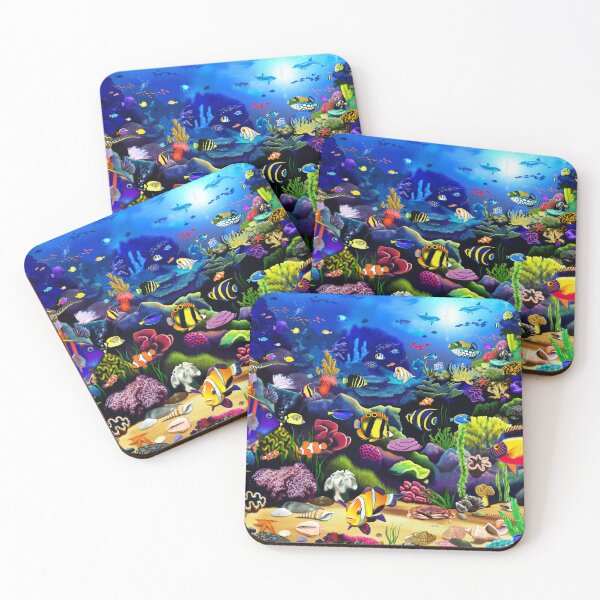 Item preview, Beautiful Colorful Reef designed and sold by GeraldNewtonArt.