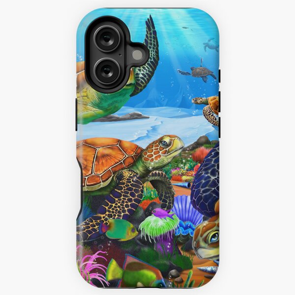 Item preview, Amazing Undersea Turtles designed and sold by GeraldNewtonArt.