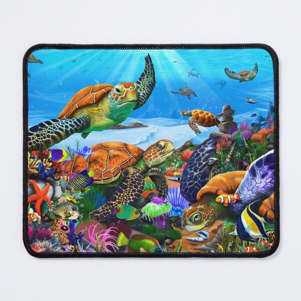 Item preview, Amazing Undersea Turtles designed and sold by GeraldNewtonArt.