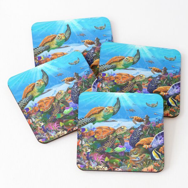 Item preview, Amazing Undersea Turtles designed and sold by GeraldNewtonArt.
