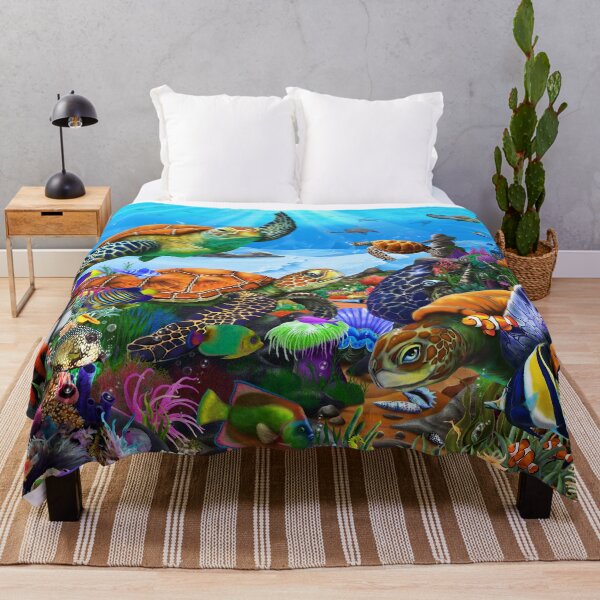 Item preview, Amazing Undersea Turtles designed and sold by GeraldNewtonArt.
