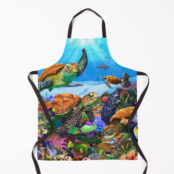 Item preview, Amazing Undersea Turtles designed and sold by GeraldNewtonArt.
