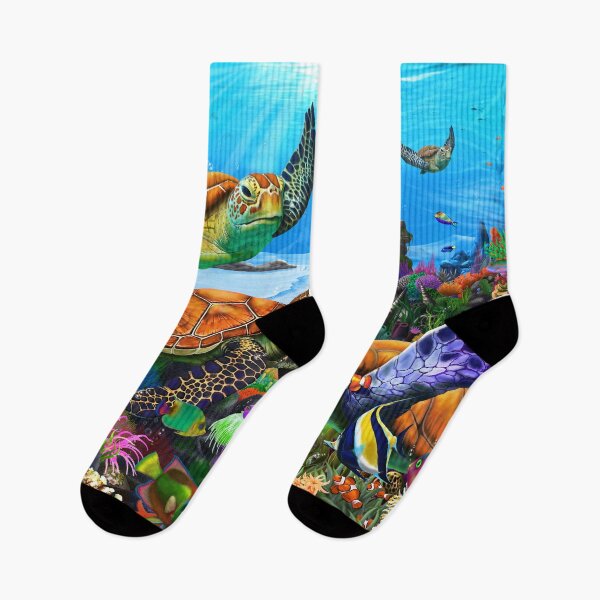 Item preview, Amazing Undersea Turtles designed and sold by GeraldNewtonArt.