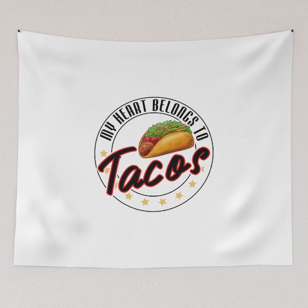 Item preview, My heart belongs to tacos valentines day taco lover v-day vday gift funny gift,valentine  designed and sold by illustramanshop.