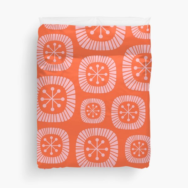 Item preview, Mid-Century Modern Atomic Abstract Composition 437 Orange and Pink designed and sold by tonymagnerart.