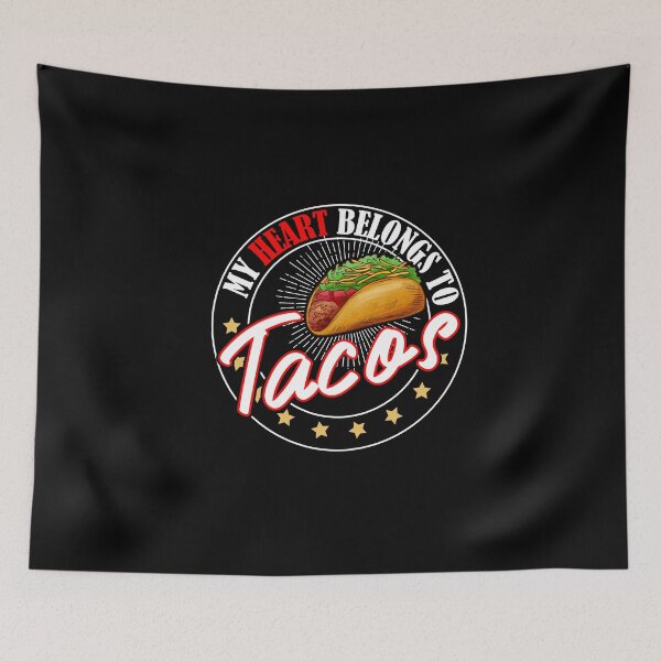 Item preview, My heart belongs to tacos valentines day taco lover v-day vday gift funny gift,valentine  designed and sold by illustramanshop.