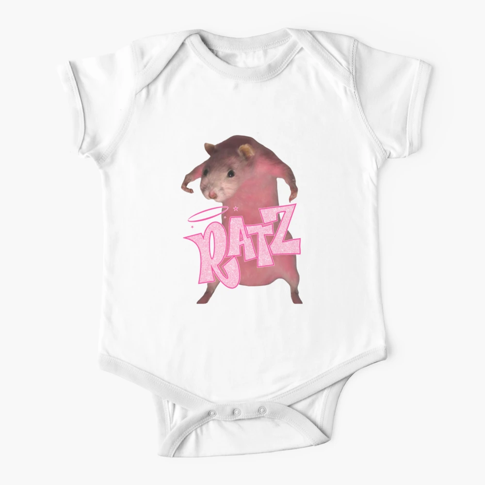 HQ Pink Rat Ratz Meme | Baby One-Piece