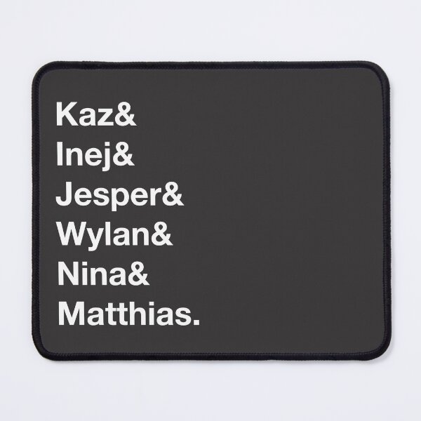 Item preview, Six of Crows t-shirt Kaz & Inej & Jesper & Wylan & Nina & Matthias designed and sold by danielasmerch.