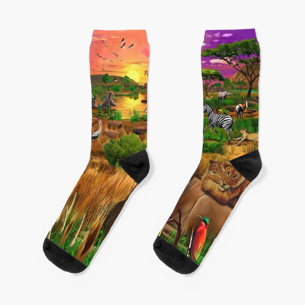 African Evening Socks