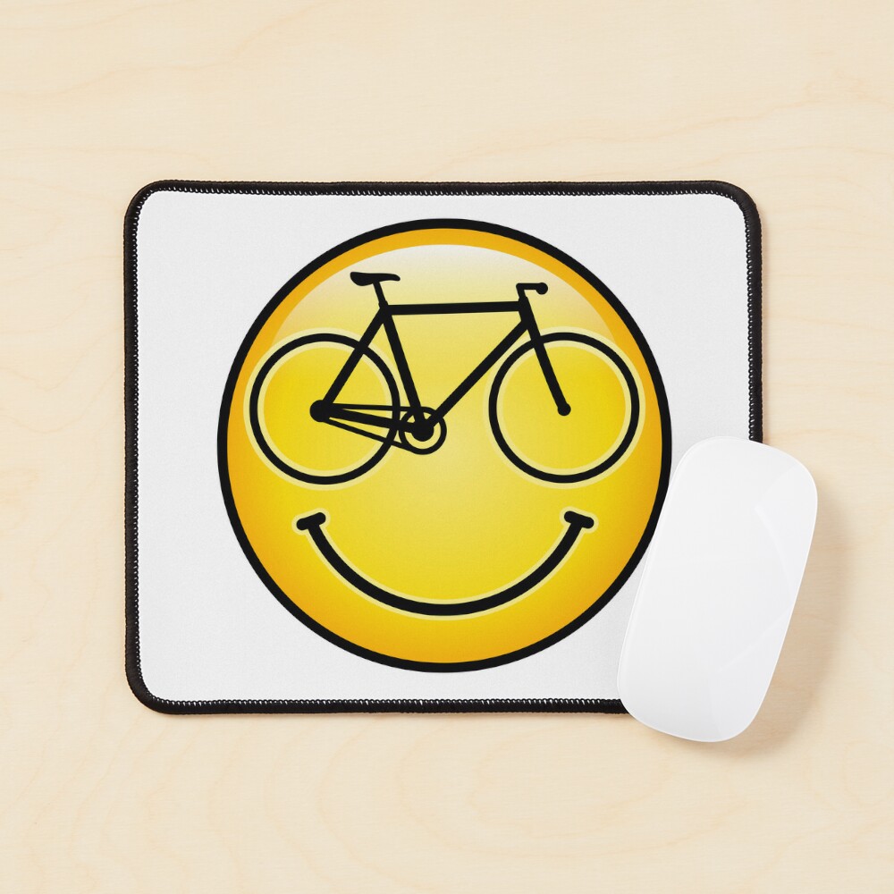 Cycling Smiley Emoji Happy Bike Face