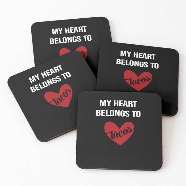 Item preview, My heart belongs to tacos valentines day taco lover v-day vday gift funny gift,valentine  designed and sold by illustramanshop.