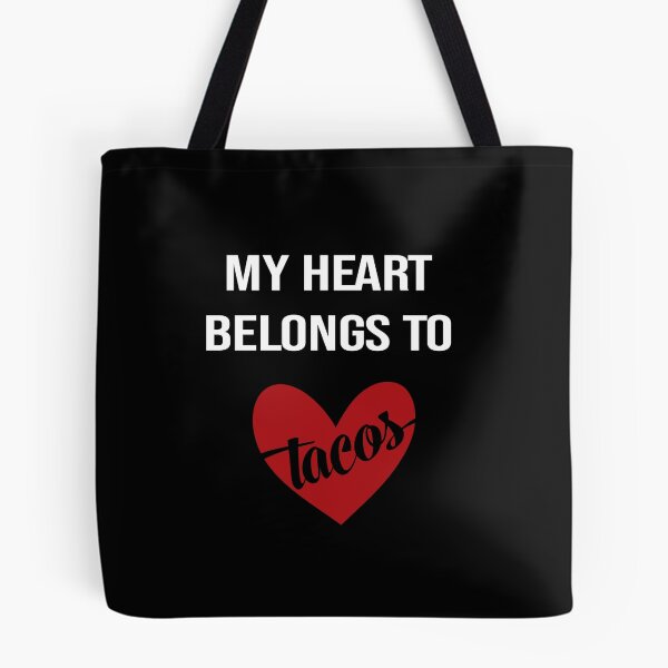 Item preview, My heart belongs to tacos valentines day taco lover v-day vday gift funny gift,valentine  designed and sold by illustramanshop.