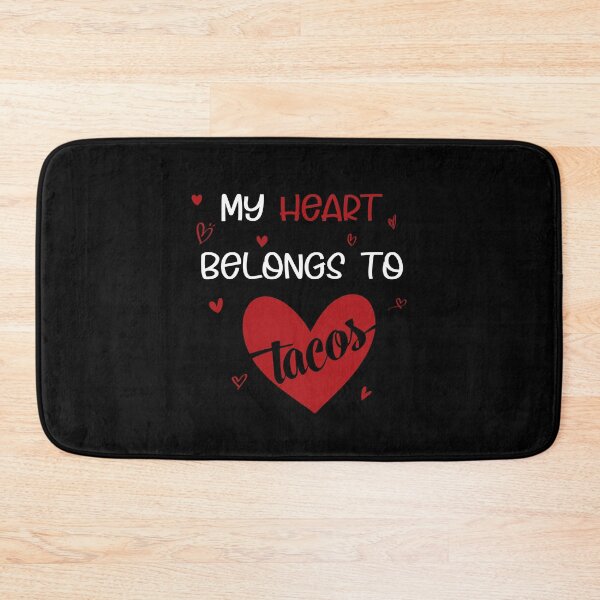 Item preview, My heart belongs to tacos valentines day taco lover v-day vday gift funny gift,valentine  designed and sold by illustramanshop.