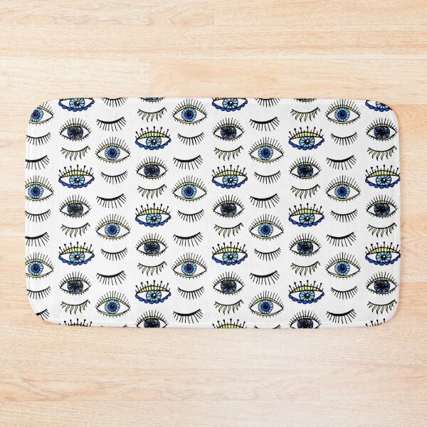 Item preview, Evil Eyes Blue Yellow Lucky Charm Symbol designed and sold by Julie Erin Designs.