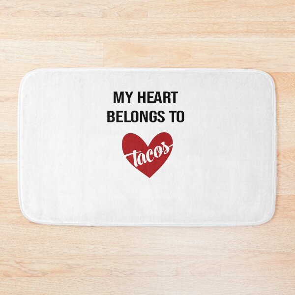 Item preview,  My heart belongs to tacos valentines day taco lover v-day vday gift funny gift,valentine  designed and sold by illustramanshop.
