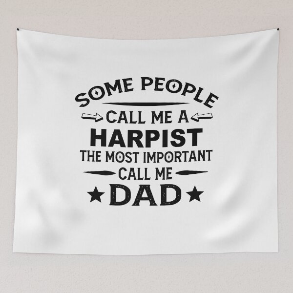 Item preview, harpist Father Dad T-shirt gift for father's Day harpist Dad Father's Day, harpist Dad Hudband Christmas Gift designed and sold by xlnv.