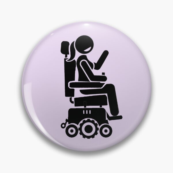 Item preview, powerchair girl smile disabled pride girlfriend birthday anniversary gift designed and sold by yugiohcerealbox.