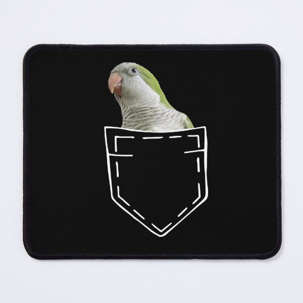 Item preview, CUTE QUAKER PARROT IN A POCKET FOR PARROT LOVERS designed and sold by appareltolove.