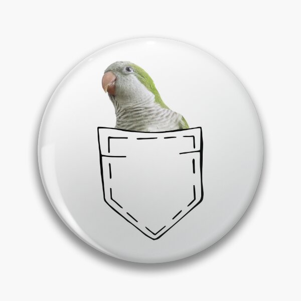Item preview, CUTE QUAKER PARROT IN A POCKET FOR PARROT LOVERS designed and sold by appareltolove.
