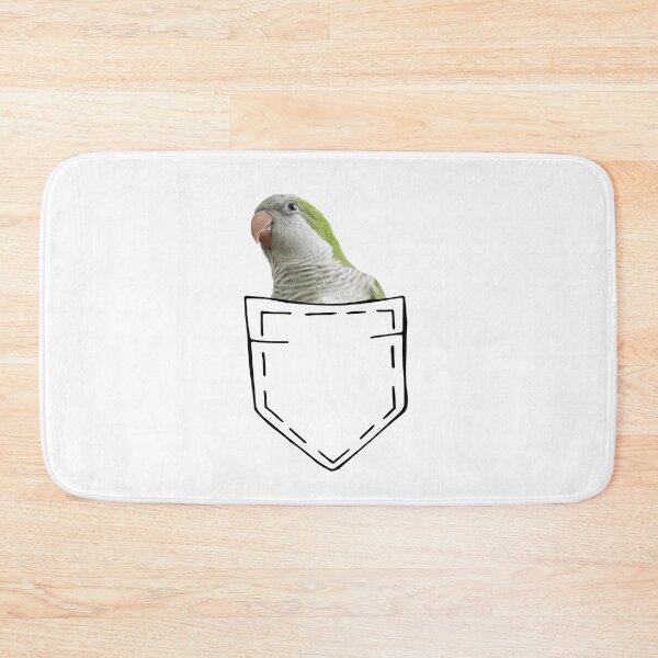 Item preview, CUTE QUAKER PARROT IN A POCKET FOR PARROT LOVERS designed and sold by appareltolove.