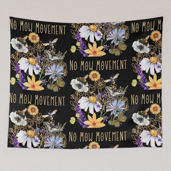 Aperçu de l'œuvre No Mow Movement Colorful Eco-Friendly Design créée et vendue par EarthArtDesigns.