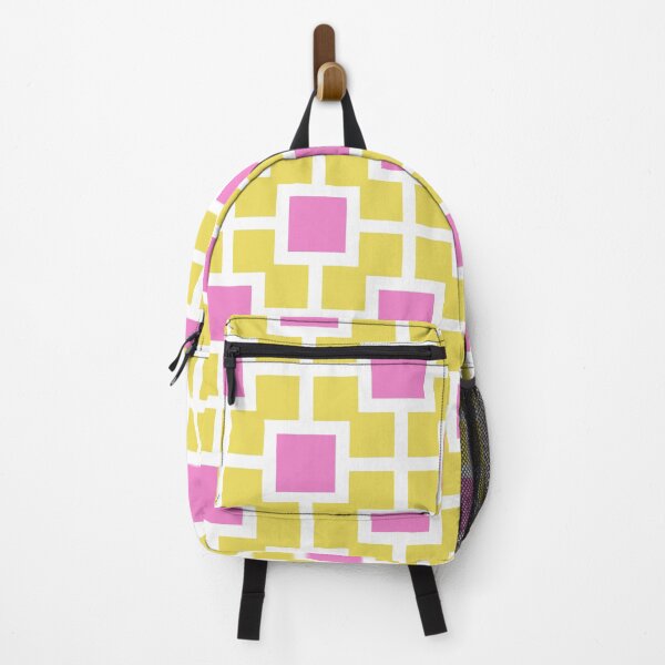 Item preview, Geometric Trellis Pattern 540 Yellow and Pink designed and sold by tonymagnerart.