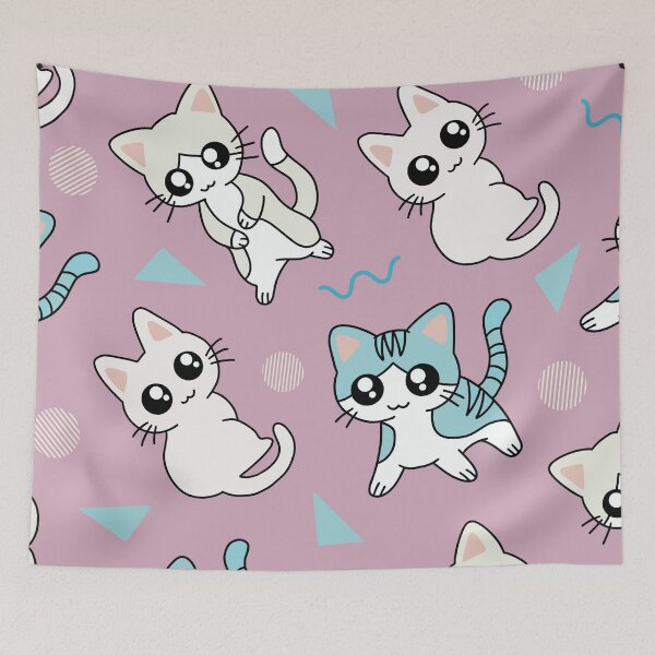 Artikelvorschau, Cool Kitties Seamless Pattern entworfen und verkauft von HappyLifeCreate.