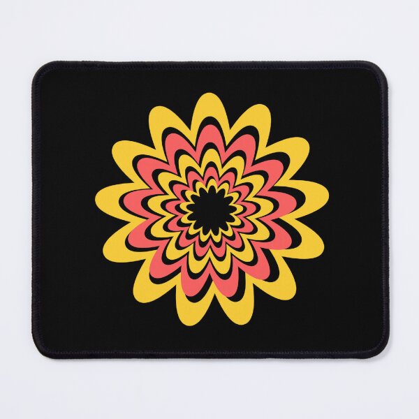 Item preview, yellow and red illustrated flower NFT designed and sold by AurelsPrints.