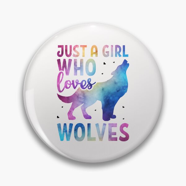 Item preview, Just A Girl Who Loves Wolves Watercolor Cute Animal Lovers designed and sold by Best Designer.