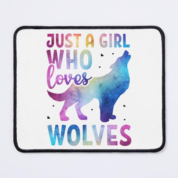 Item preview, Just A Girl Who Loves Wolves Watercolor Cute Animal Lovers designed and sold by Best Designer.