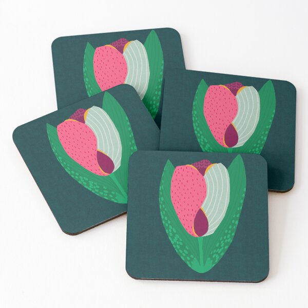 Aperçu de l'œuvre Pretty Abstract Tulip Pattern créée et vendue par Kathy Osborne Studio.