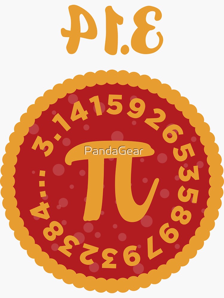 ""Pi" Math Design" Sticker for Sale by PandaGear Redbubble