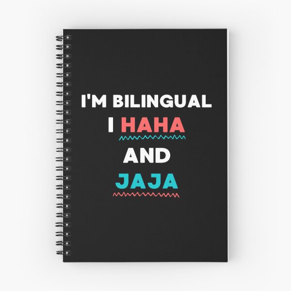Item preview, FUNNY JOKE I'M BILINGUAL I HAHA AND JAJA designed and sold by appareltolove.