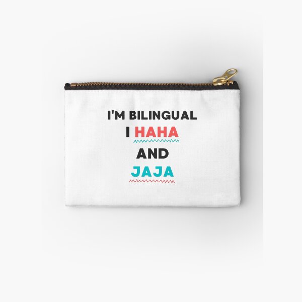 Item preview, FUNNY JOKE I'M BILINGUAL I HAHA AND JAJA designed and sold by appareltolove.
