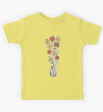 Art Deco Rose Bush Kids Tee