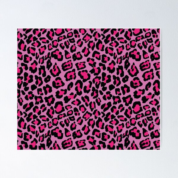 Hot Pink Leopard Print  Poster for Sale by newburyboutique