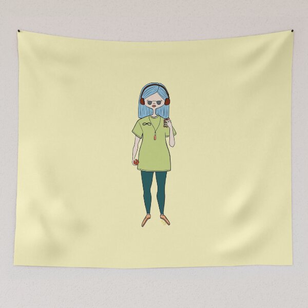 Item preview, Cute Autistic Girl (yellow) designed and sold by misslovelymess.