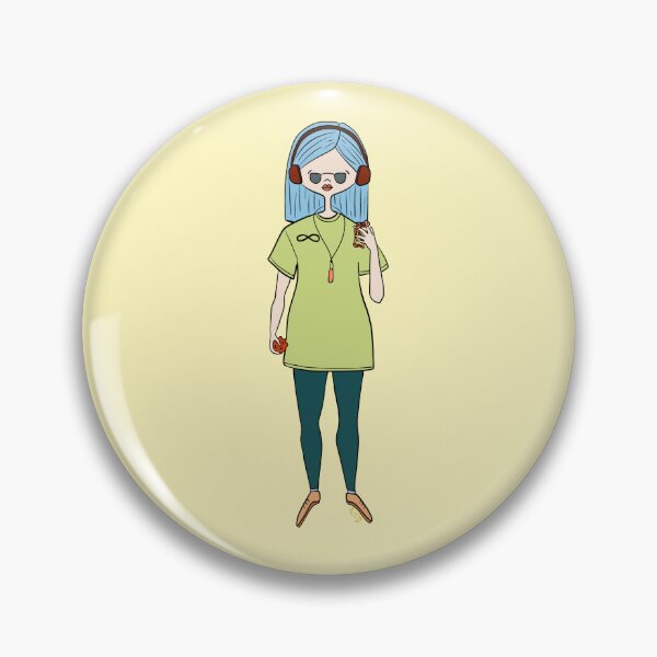 Item preview, Cute Autistic Girl (yellow) designed and sold by misslovelymess.