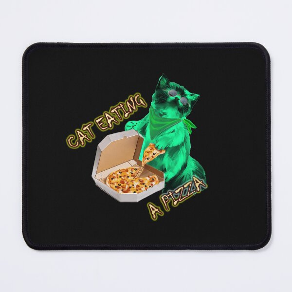 Item preview, CAT EATING A PIZZA IS CUTE AND FUNNY. designed and sold by stopamoment.