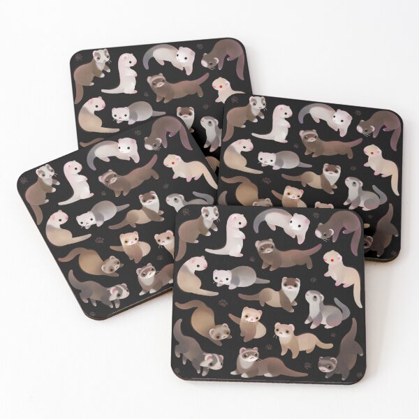 Item preview, Ferret - dark designed and sold by pikaole.