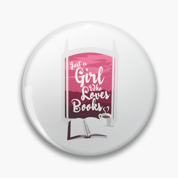 Artikelvorschau, Just a girl who loves books vintage entworfen und verkauft von TKsuited.